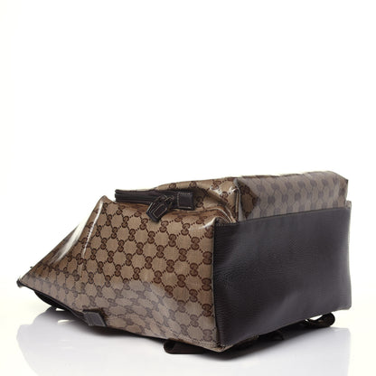 Gucci Crystal Monogram Backpack Dark Brown 3 of 12
