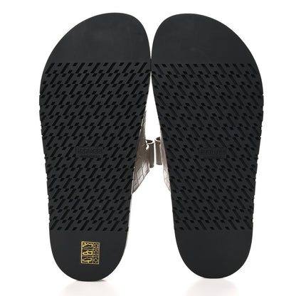 Hermes Matte Alligator Womens Chypre Sandals 39 Beige Mastic 5 of 9