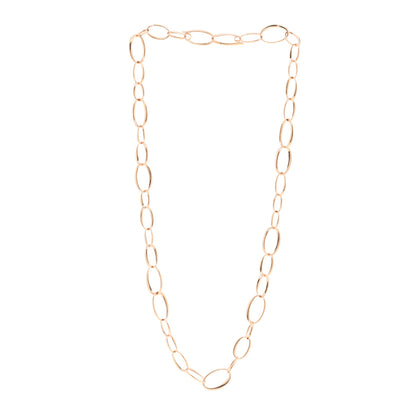 Pomellato 18K Rose Gold Oval Link Necklace 3 of 5