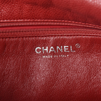 Chanel Caviar Timeless CC Accordion Flap Red 6 of 10