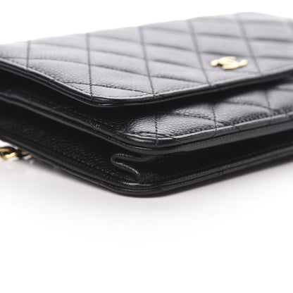 Chanel Caviar Quilted Wallet On Chain WOC Black 9 of 11