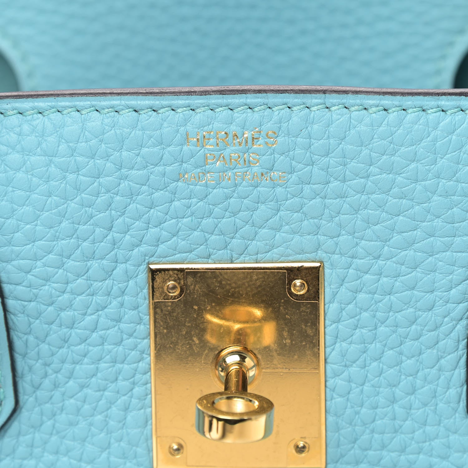 Hermes Taurillon Clemence Birkin 30 Bleu Atoll 6 of 10