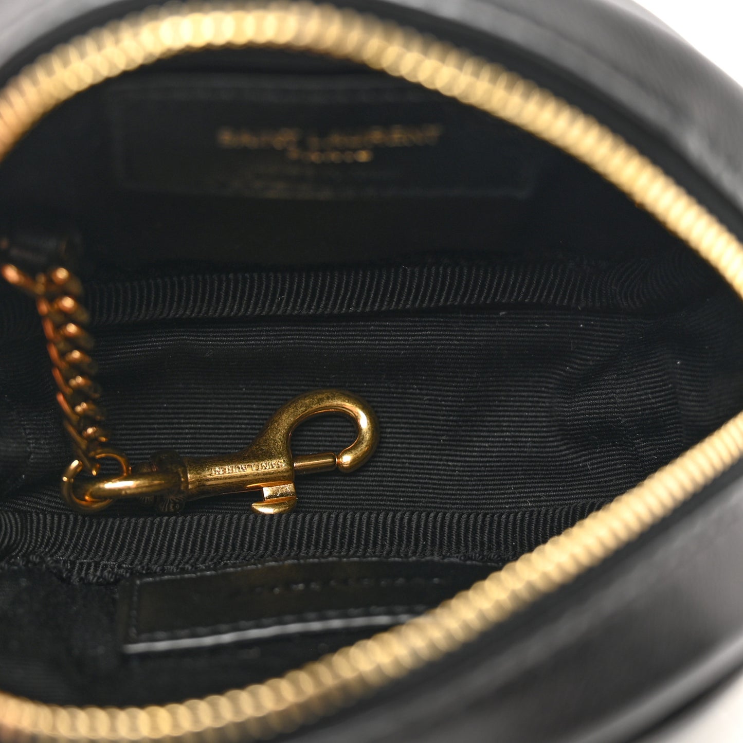 Lambskin Quilted Lolita Cosmetic Pouch Black