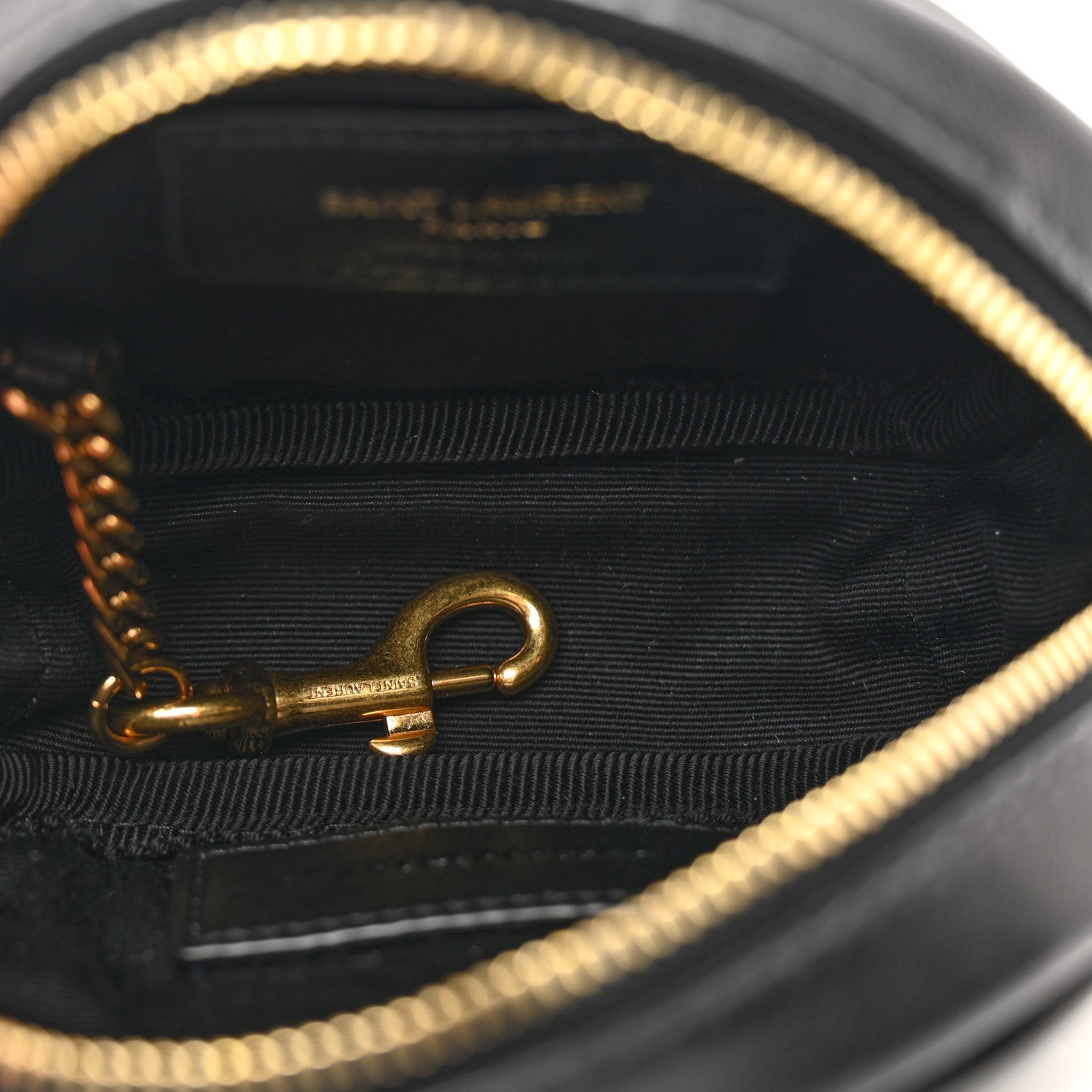 Saint Laurent Lambskin Quilted Lolita Cosmetic Pouch Black 5 of 7