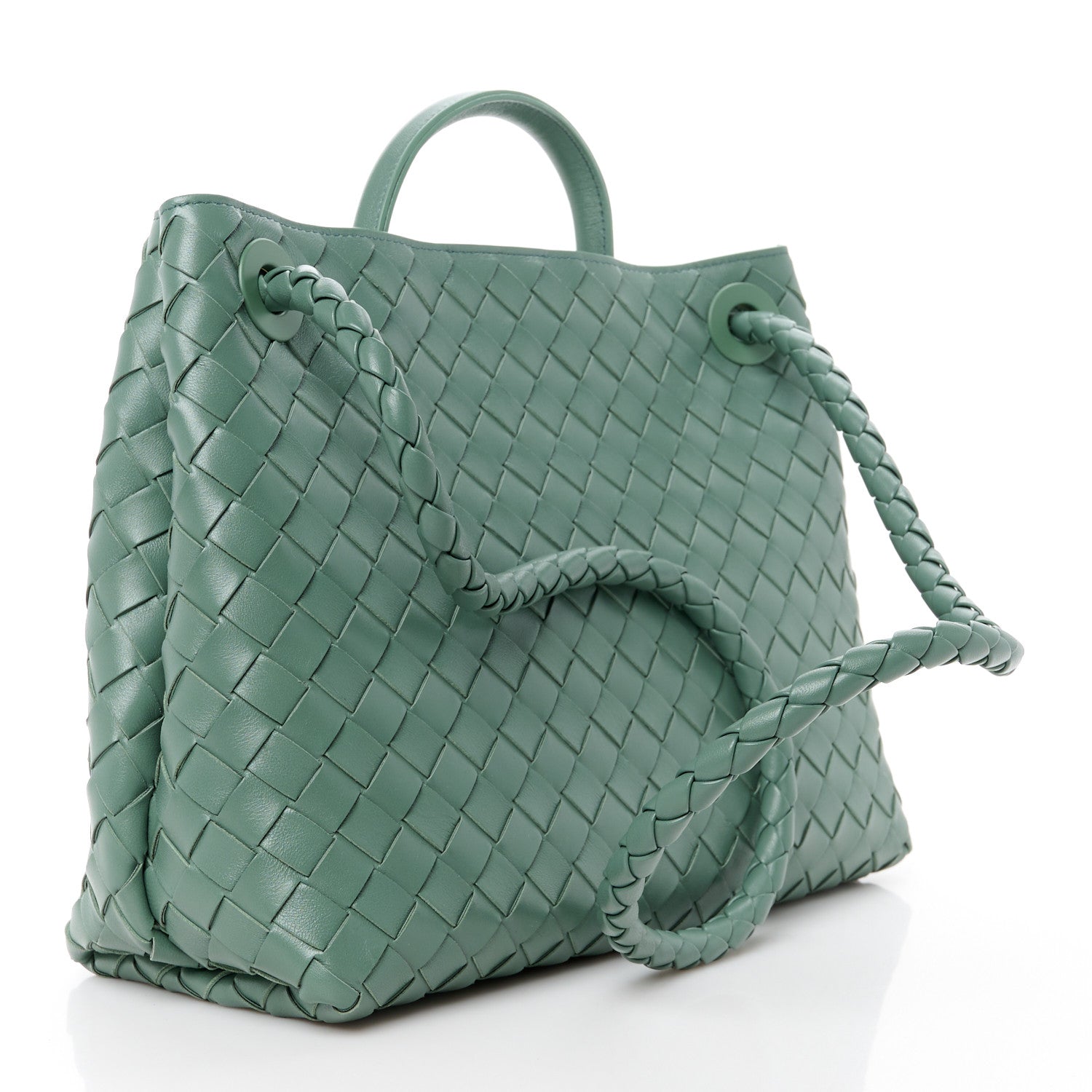 Bottega Veneta Nappa Intrecciato Medium Andiamo Shoulder Bag Aloe 3 of 11