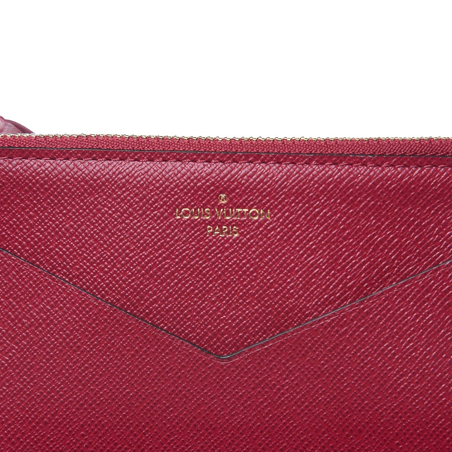 Louis Vuitton Calfskin Jeanne Wallet Zippered Insert Fuchsia 6 of 7