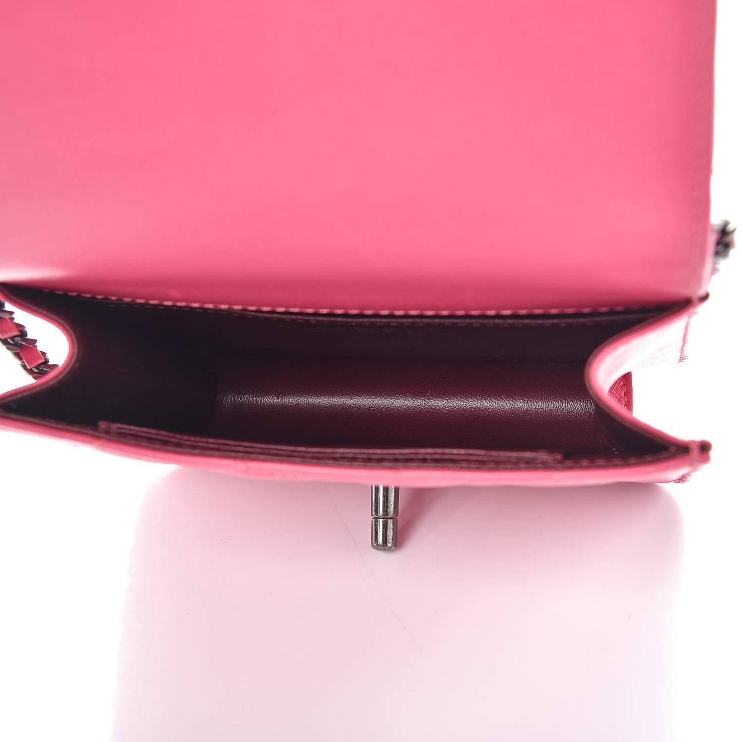 Lambskin Quilted Mini Crossing Times Flap Pink