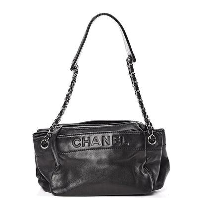 Chanel Lambskin Lax Accordion Hobo Black 1 of 17