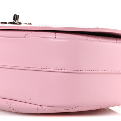 Chanel Calfskin Stitched Small Ring My Bag Flap Crossbody Pink 10 of 10