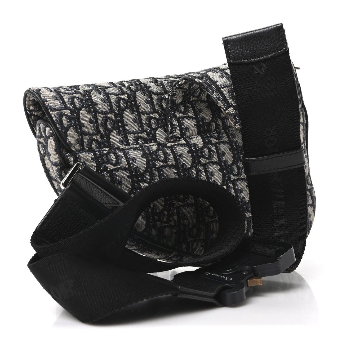 Oblique Mens Saddle Bag Blue