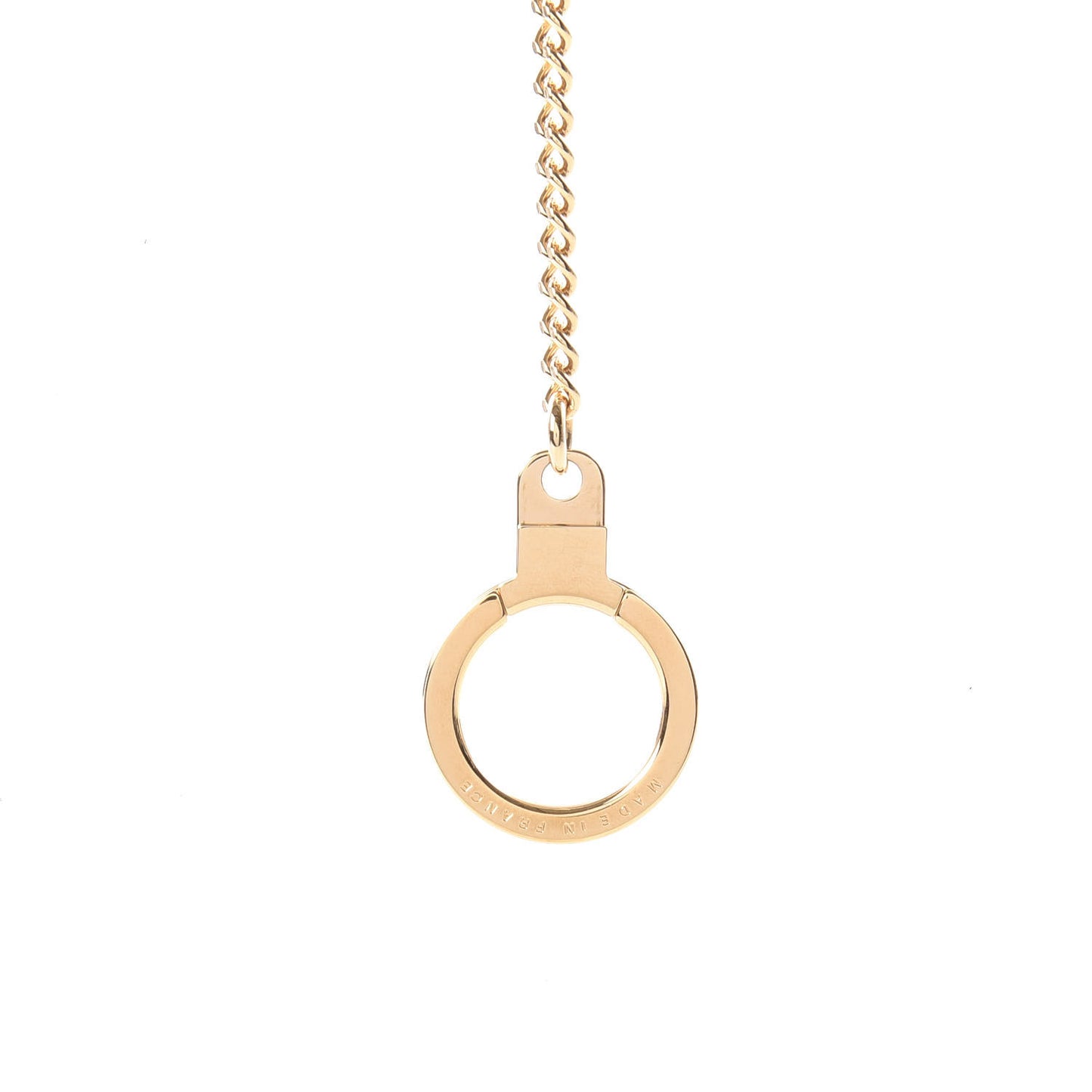 Metal Pochette Extender Key Ring Chain Gold