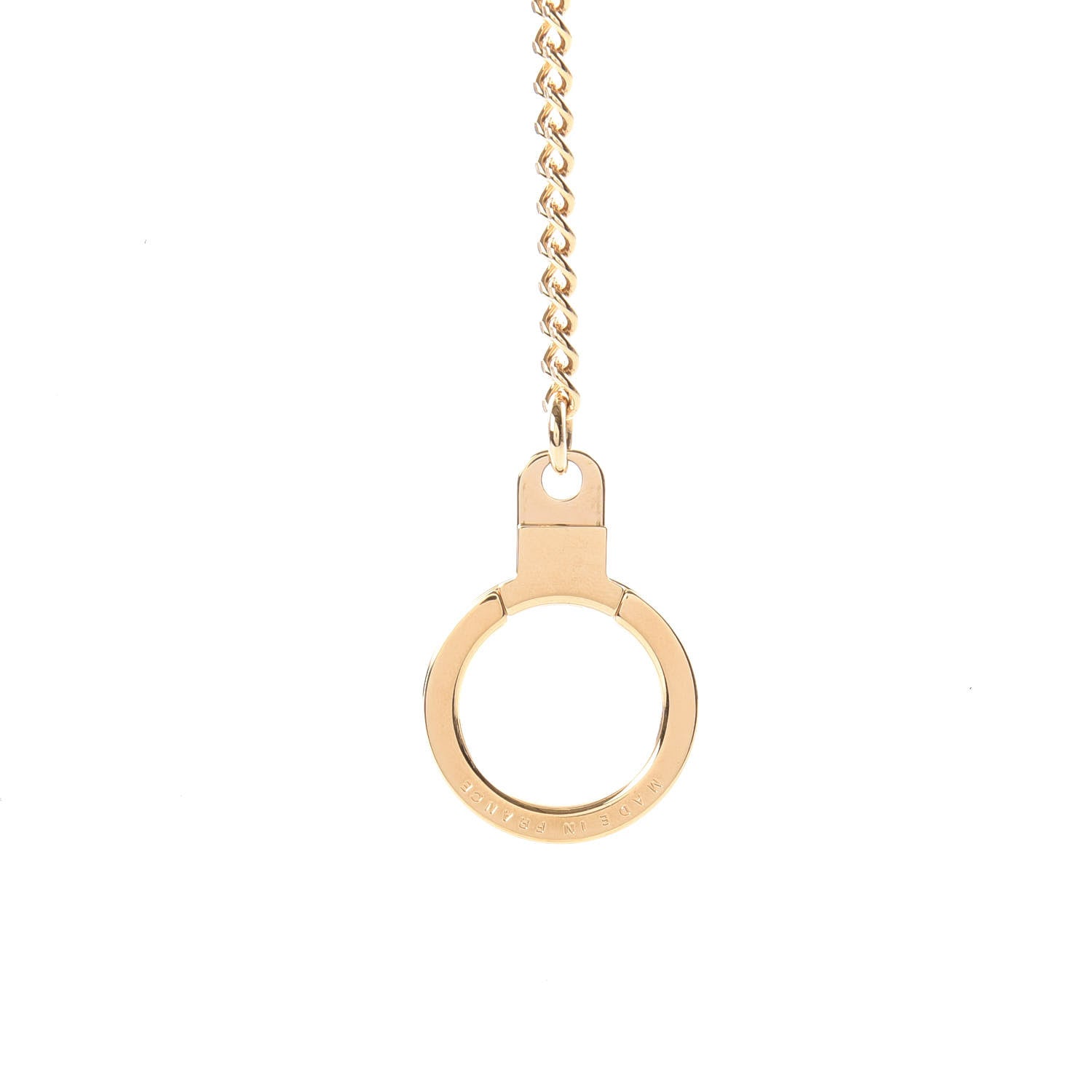 Louis Vuitton Metal Pochette Extender Key Ring Chain Gold 2 of 4