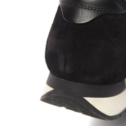 Balenciaga Mesh Calfskin Neoprene Suede Womens Race Runner Sneakers 40 Black 13 of 15
