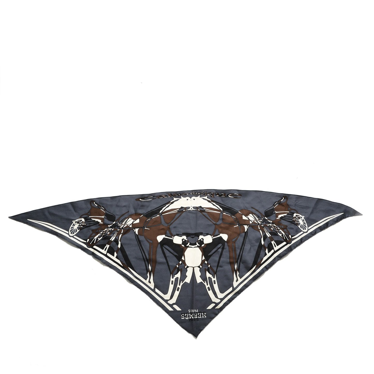 Silk Caleche Elastique Triangle Scarf