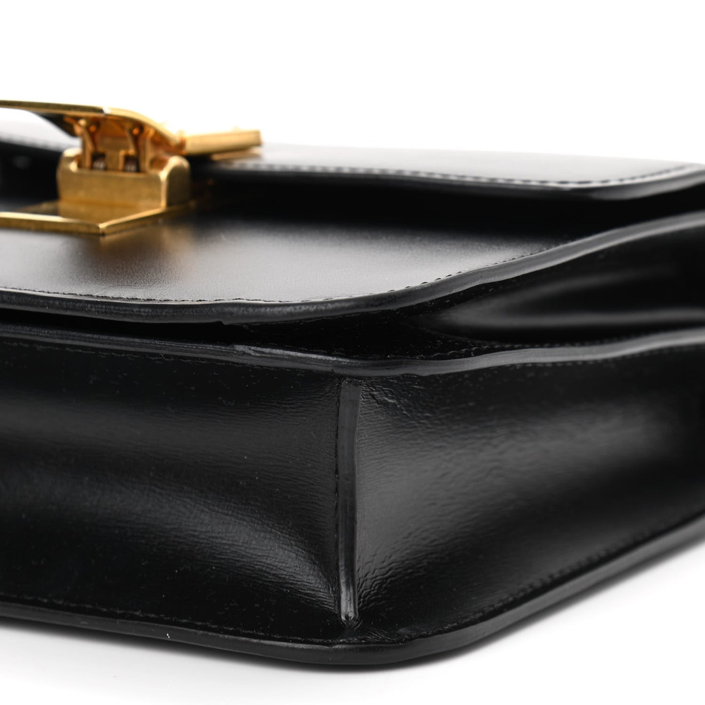 Box Calfskin Teen Classic Box Flap Bag Black