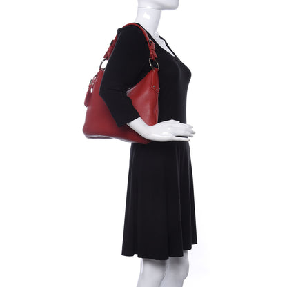 Prada Vitello Daino Hobo Rosso 2 of 12