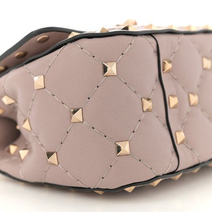 Valentino Garavani Nappa Micro Rockstud Spike Shoulder Bag Poudre 9 of 11