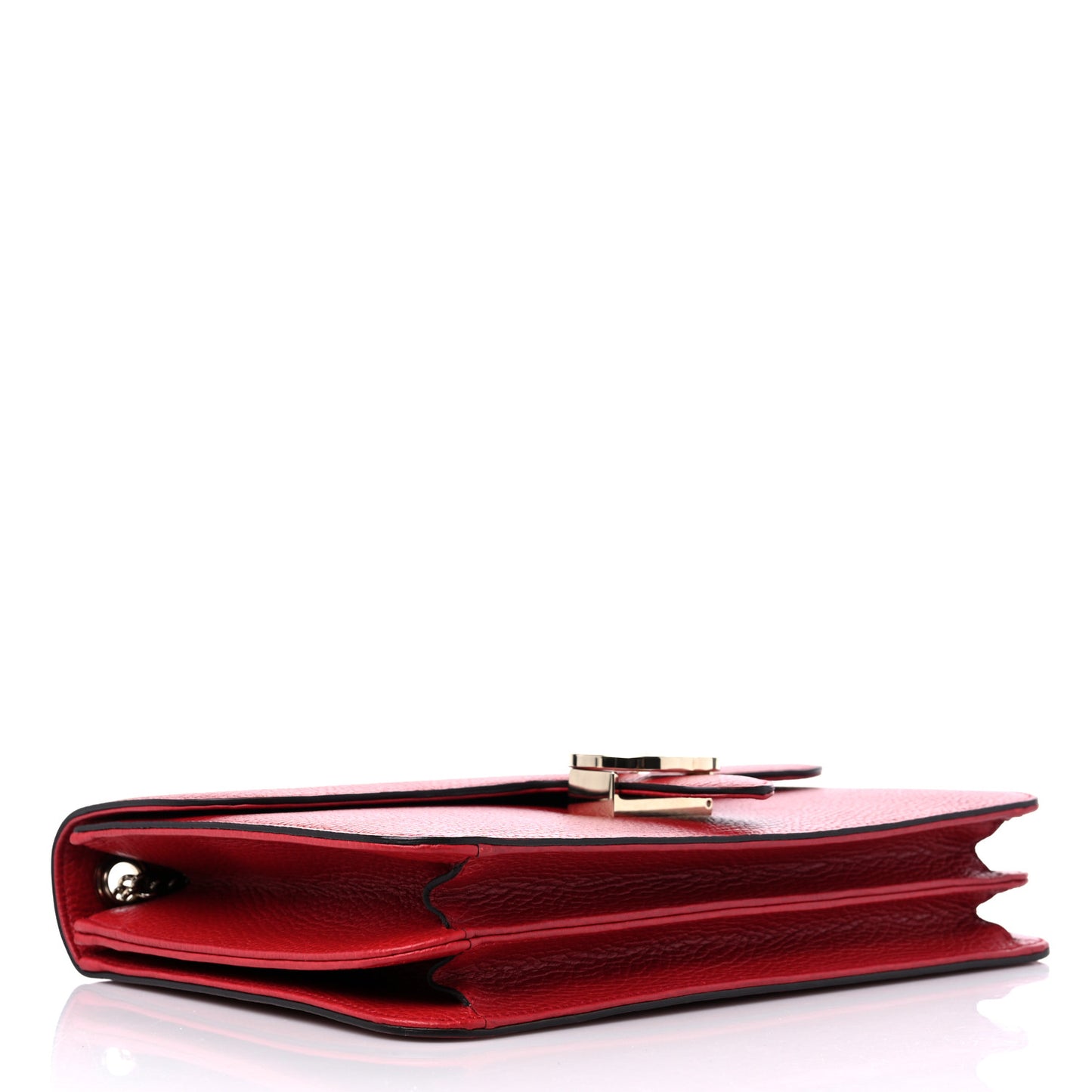 Dollar Calfskin Interlocking G Shoulder Bag Red
