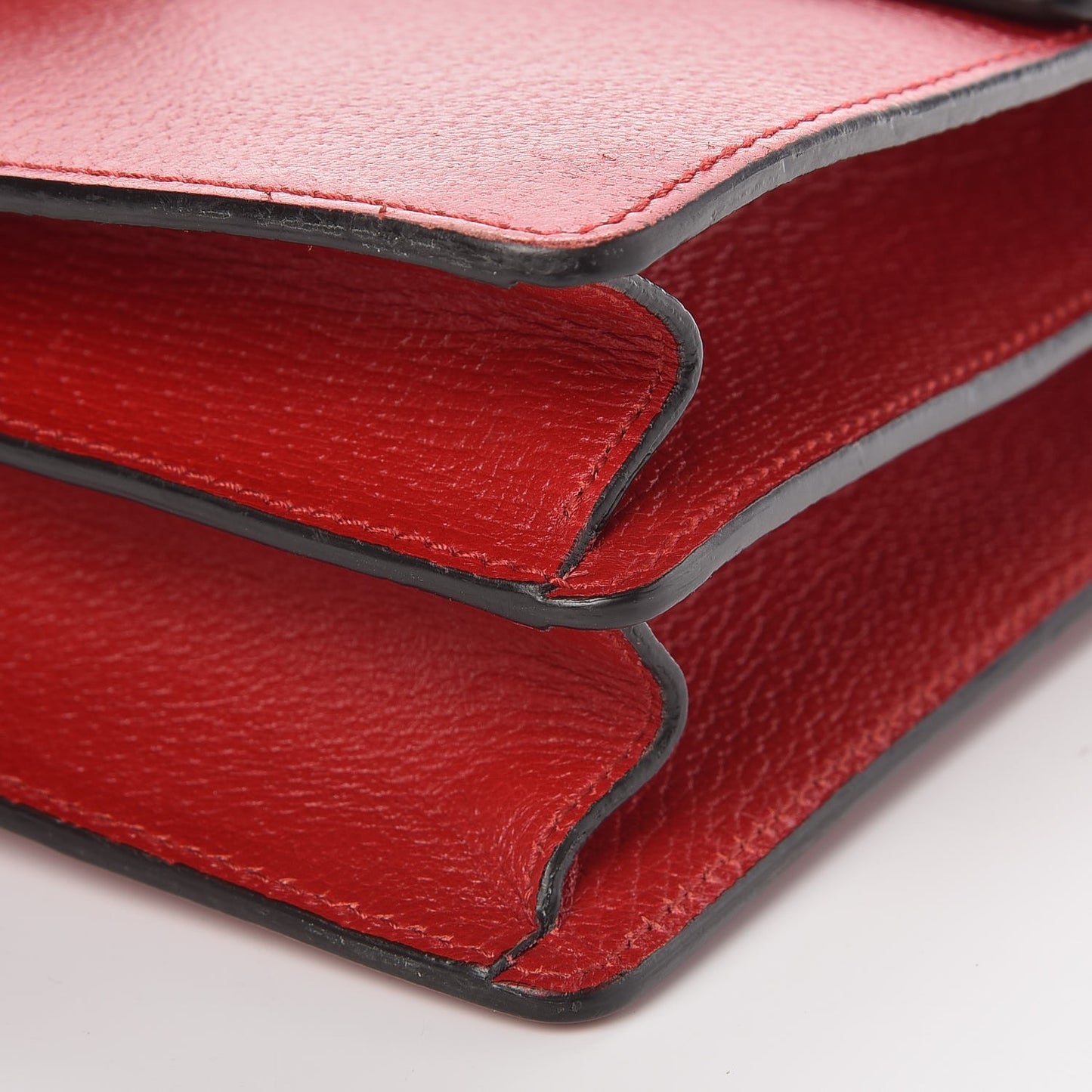 Textured Calfskin Web Medium Dionysus Shoulder Bag Hibiscus Red