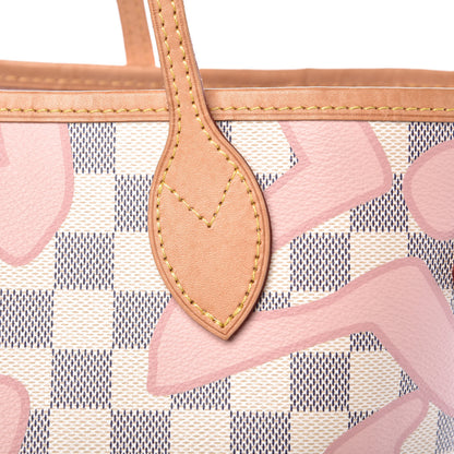 Louis Vuitton Damier Azur Tahitienne Neverfull MM 12 of 15