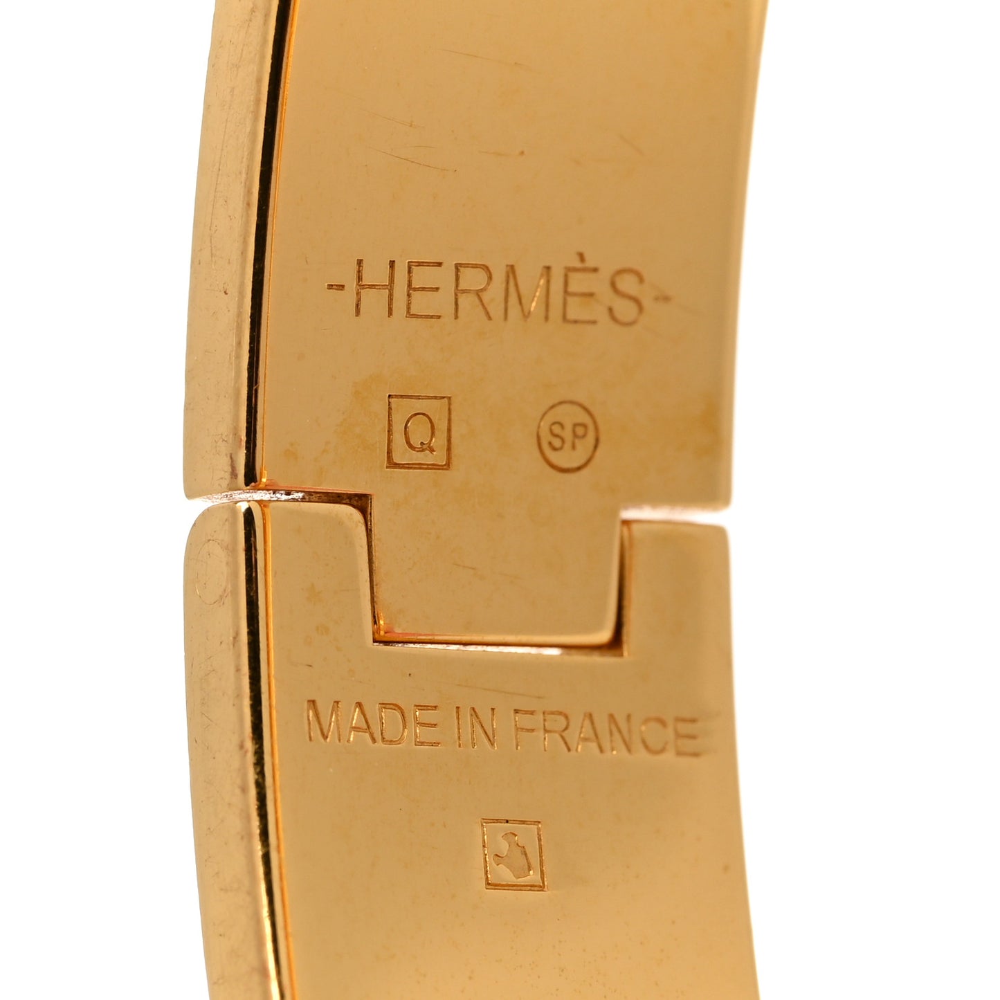 Enamel Narrow Clic Clac H Bracelet PM Black