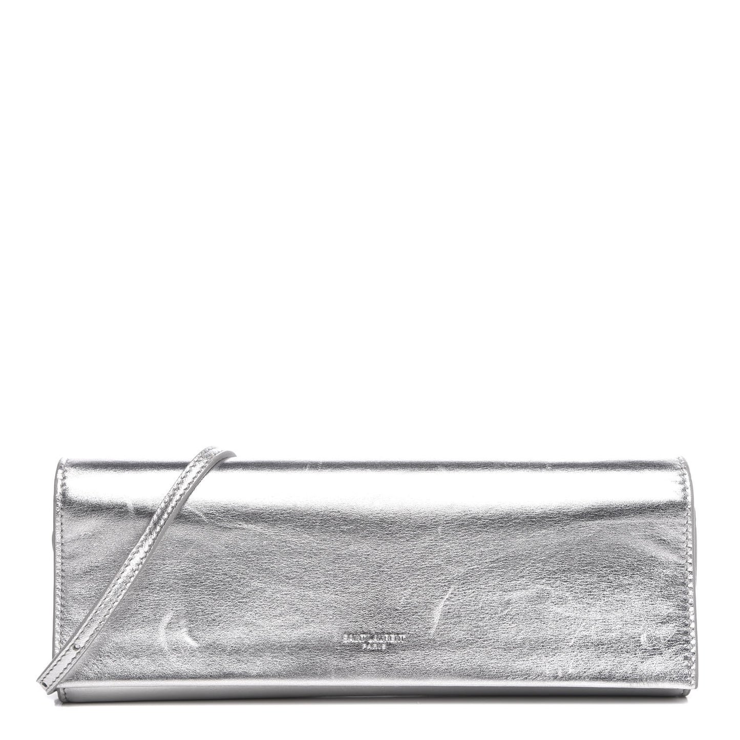 Nappa Silk Fetiche Clutch Argento