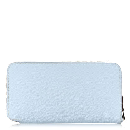 Hermes Epsom Silk'In Wallet Bleu Brume 1 of 12
