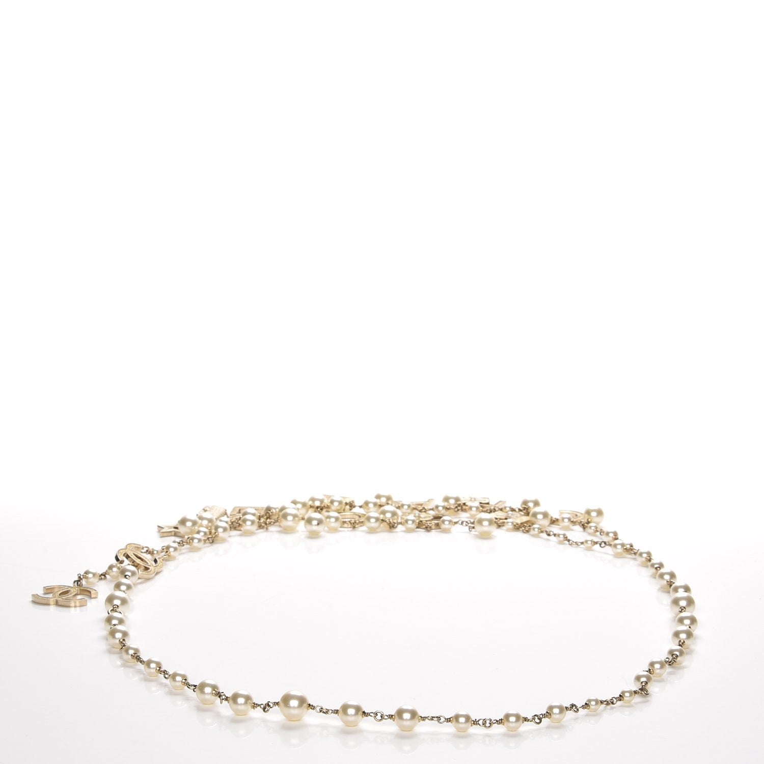 Chanel Pearl Charm Coco CC Belt Gold 3 of 10