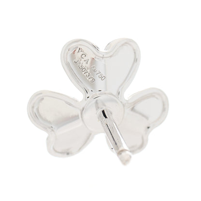 Van Cleef & Arpels 18K White Gold Diamond Mini Frivole Earrings 3 of 5