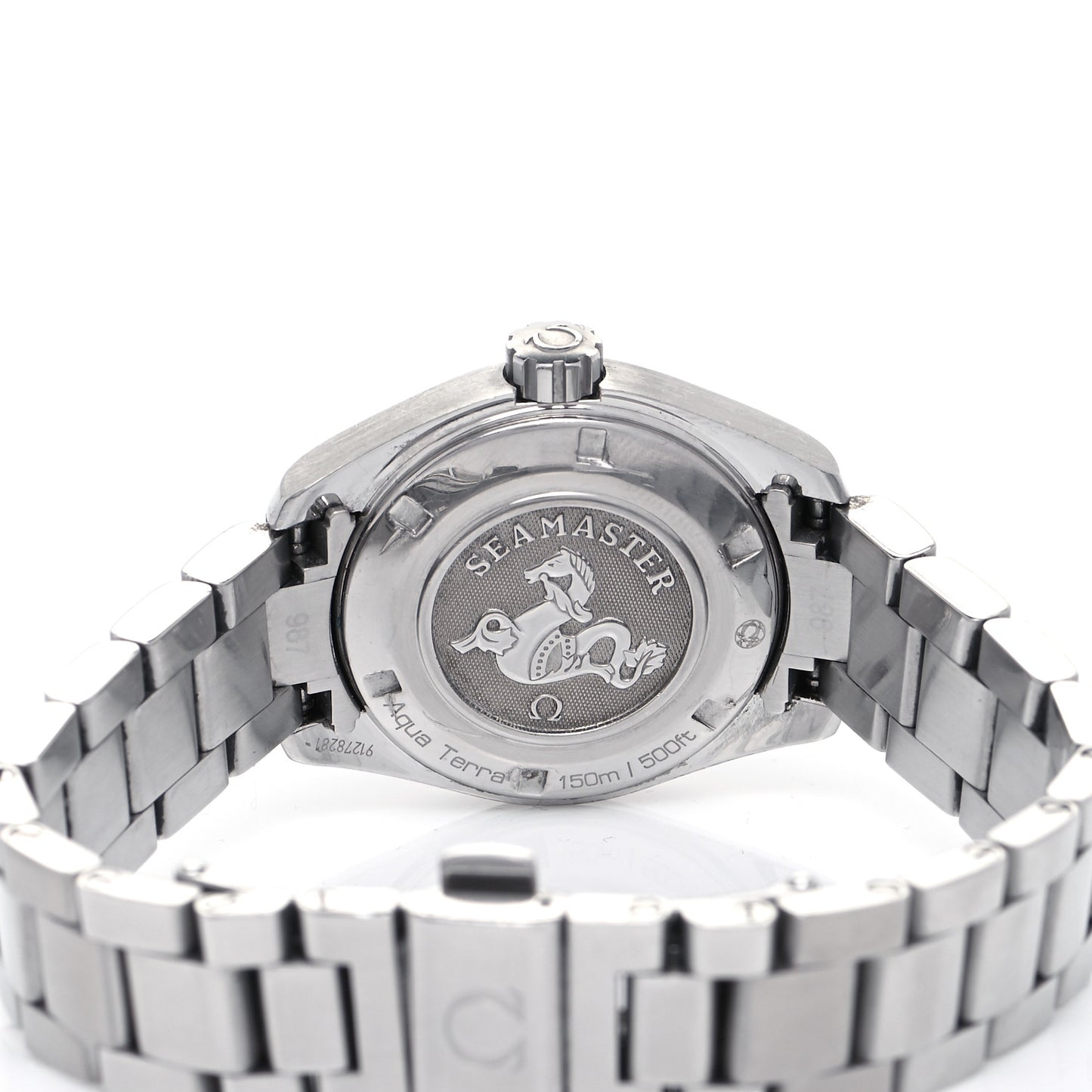 Stainless Steel Diamond 30mm Seamaster Aqua Terra 150M Seamaster Co-Axial Quartz Watch White 231.10.30.61.55.001