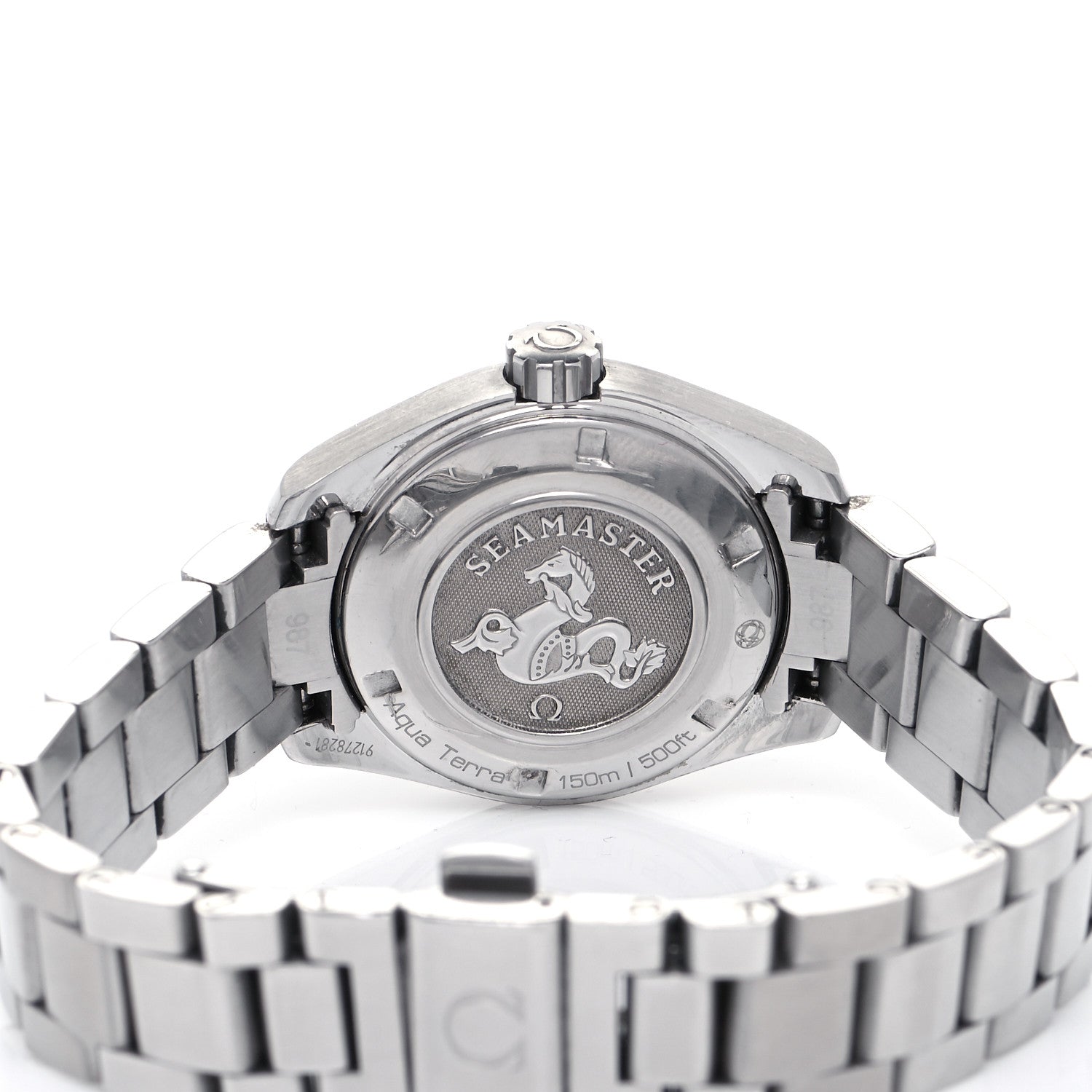 Omega Stainless Steel Diamond 30mm Seamaster Aqua Terra 150M Seamaster Co-Axial Quartz Watch White 231.10.30.61.55.001 4 of 5