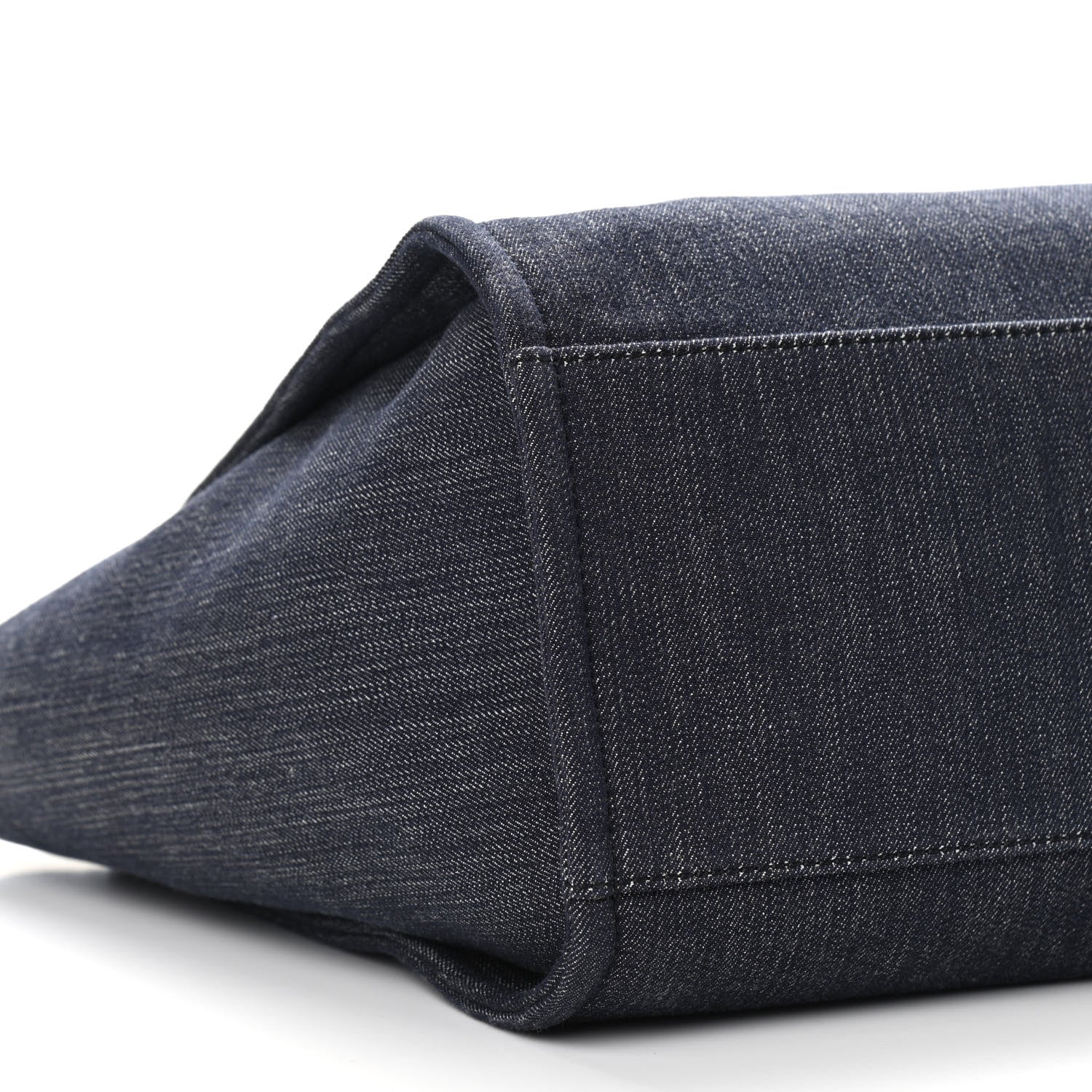 Chanel Denim Medium Deauville Tote Dark Blue 9 of 10