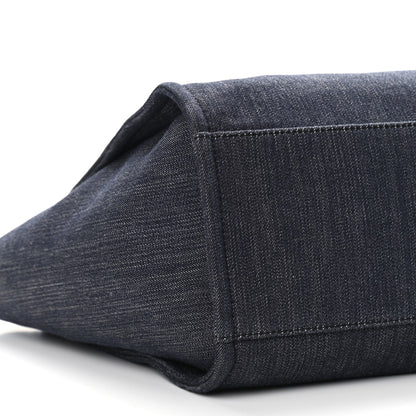 Chanel Denim Medium Deauville Tote Dark Blue 9 of 10