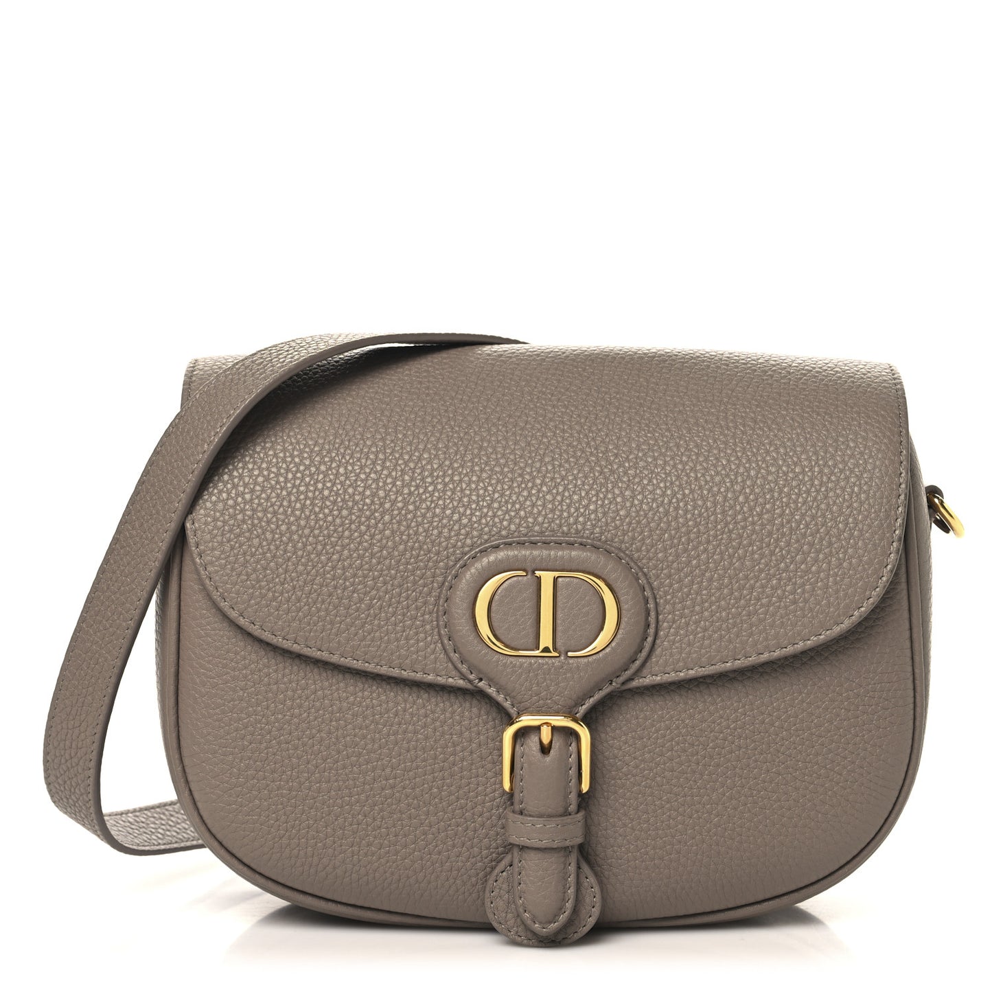 Grained Calfskin Medium Bobby Flap Taupe