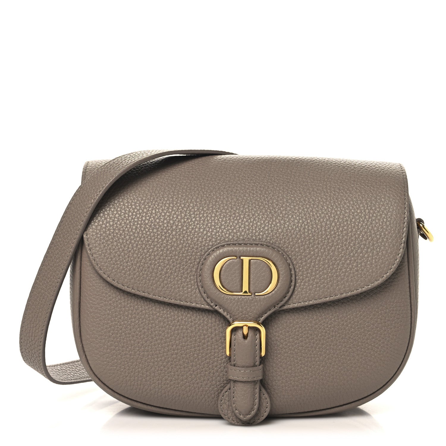 Christian Dior Grained Calfskin Medium Bobby Flap Taupe 1 of 9