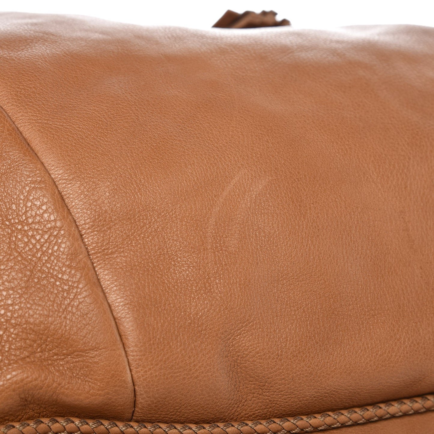 Pebbled Calfskin Medium Marrakech Shoulder Bag Camel