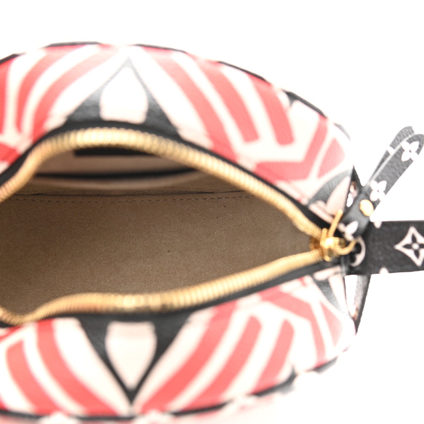 Monogram Giant Crafty Boite Chapeau Souple PM Creme Rouge Black