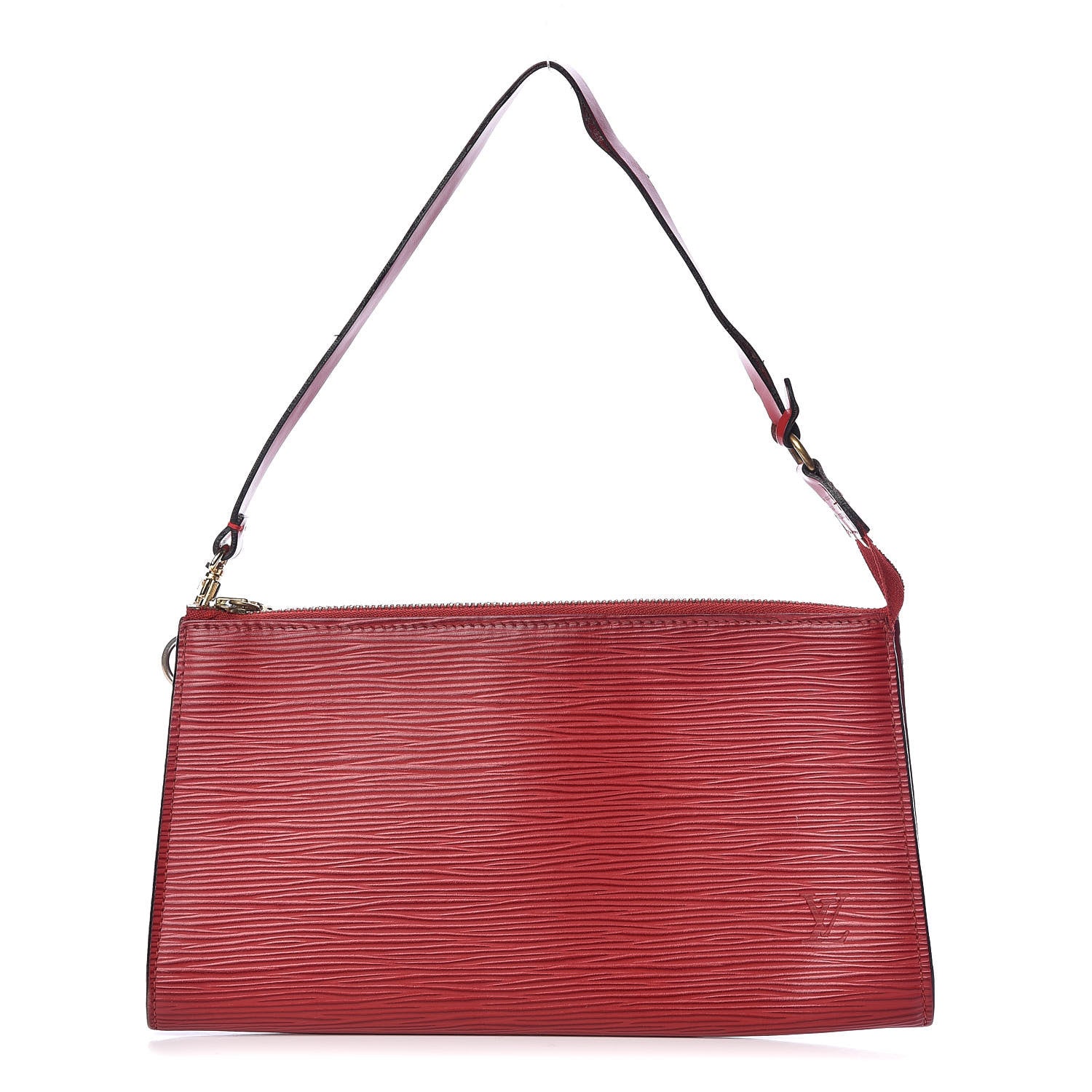 Louis Vuitton Epi Pochette Accessories 24 Castillan Red 1 of 13