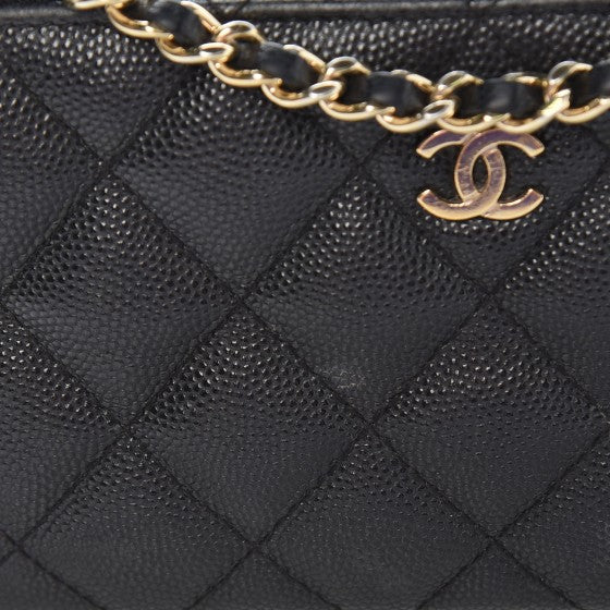 Chanel Caviar Quilted Small Clutch With Chain Black 8 of 13