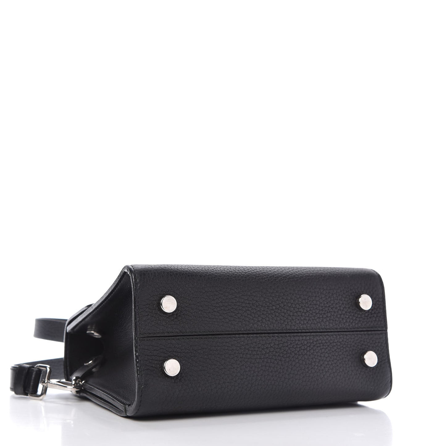 Grained Calfskin Mini Diorever Flap Black