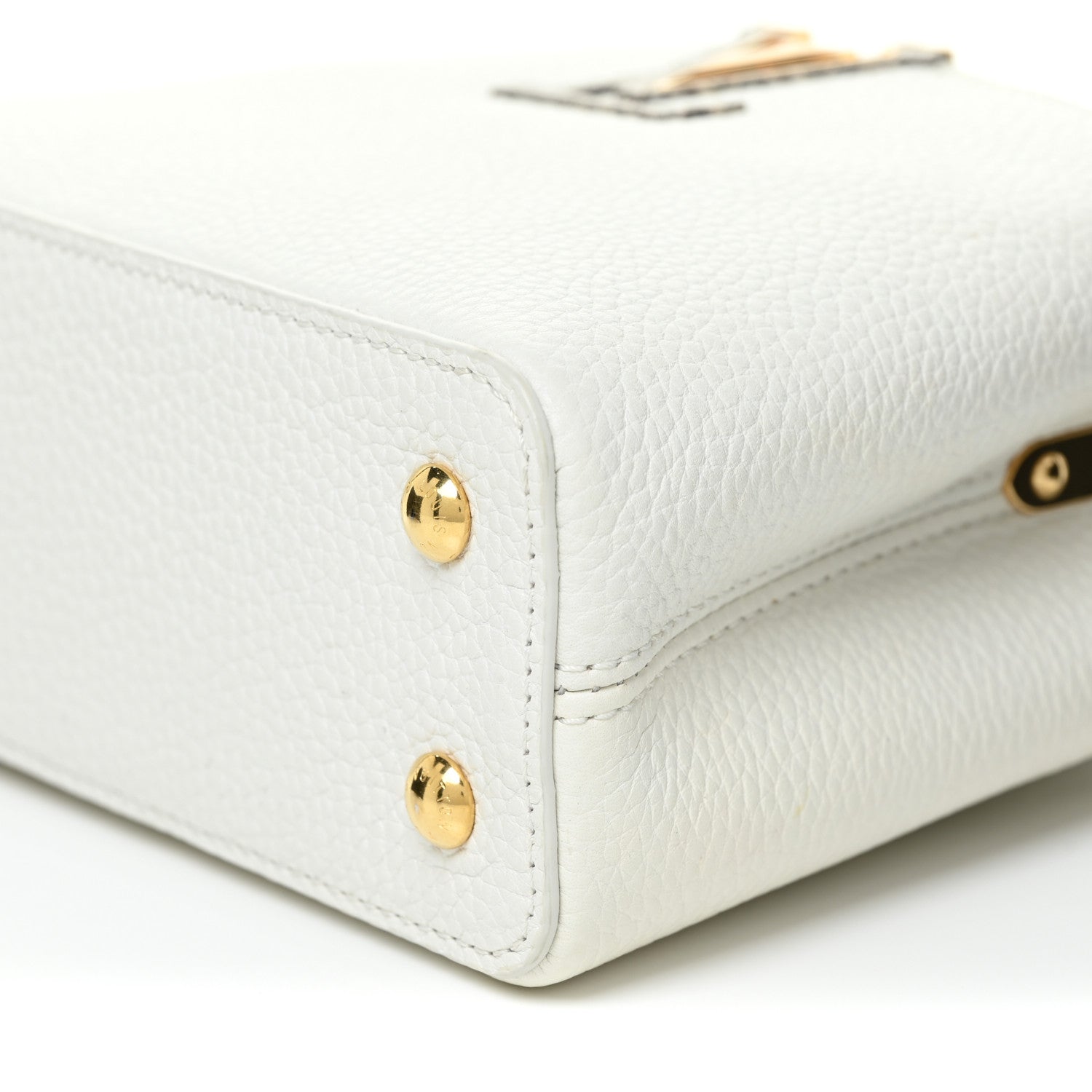 Louis Vuitton Taurillon Ayers Capucines Mini White Snow White 9 of 10