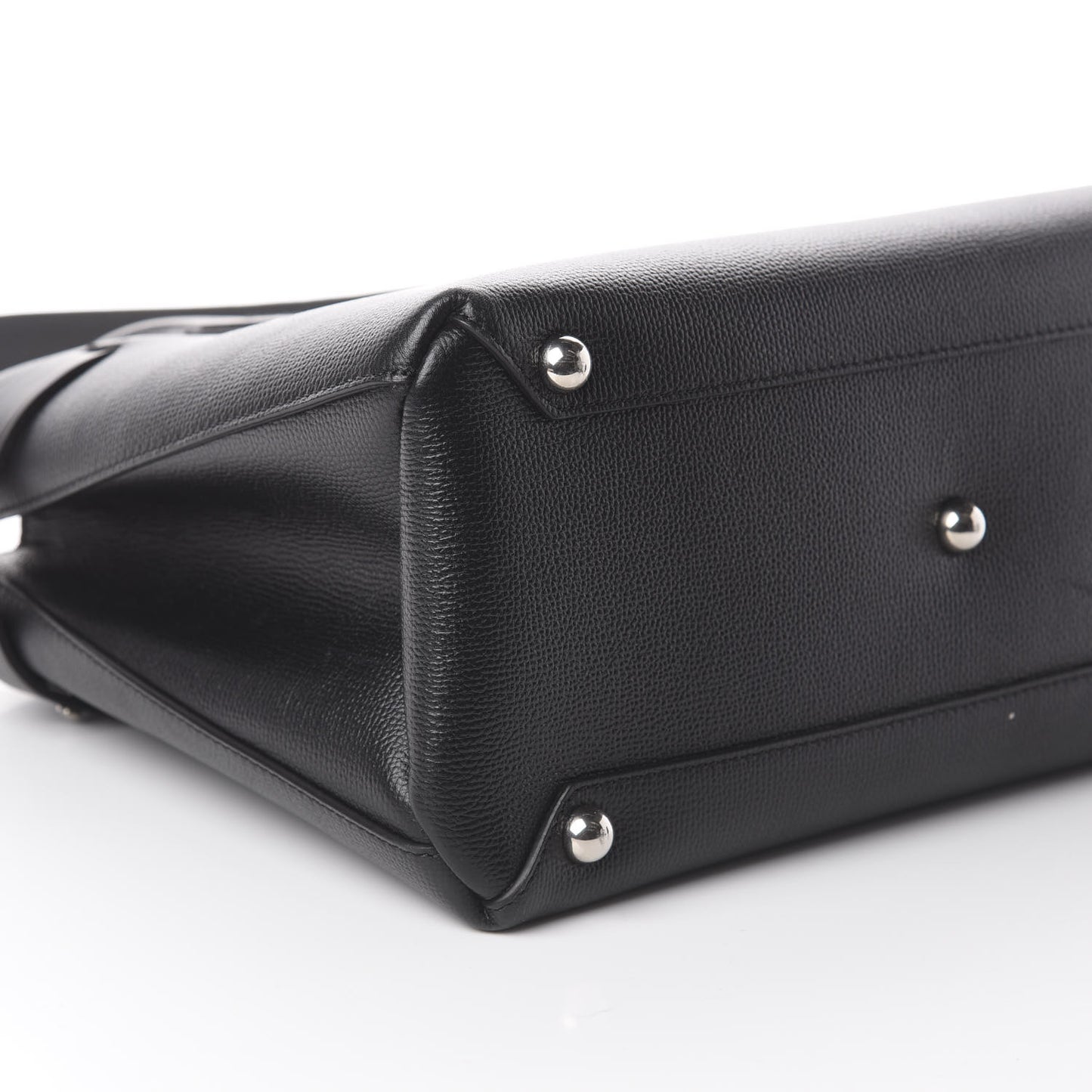 Derby Calfskin House Check Medium Banner Tote Black