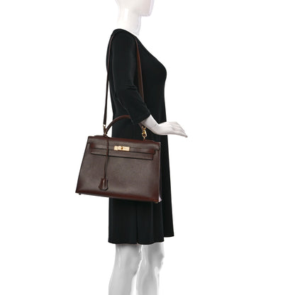 Hermes Courchevel Kelly Sellier 32 Noisette 2 of 13