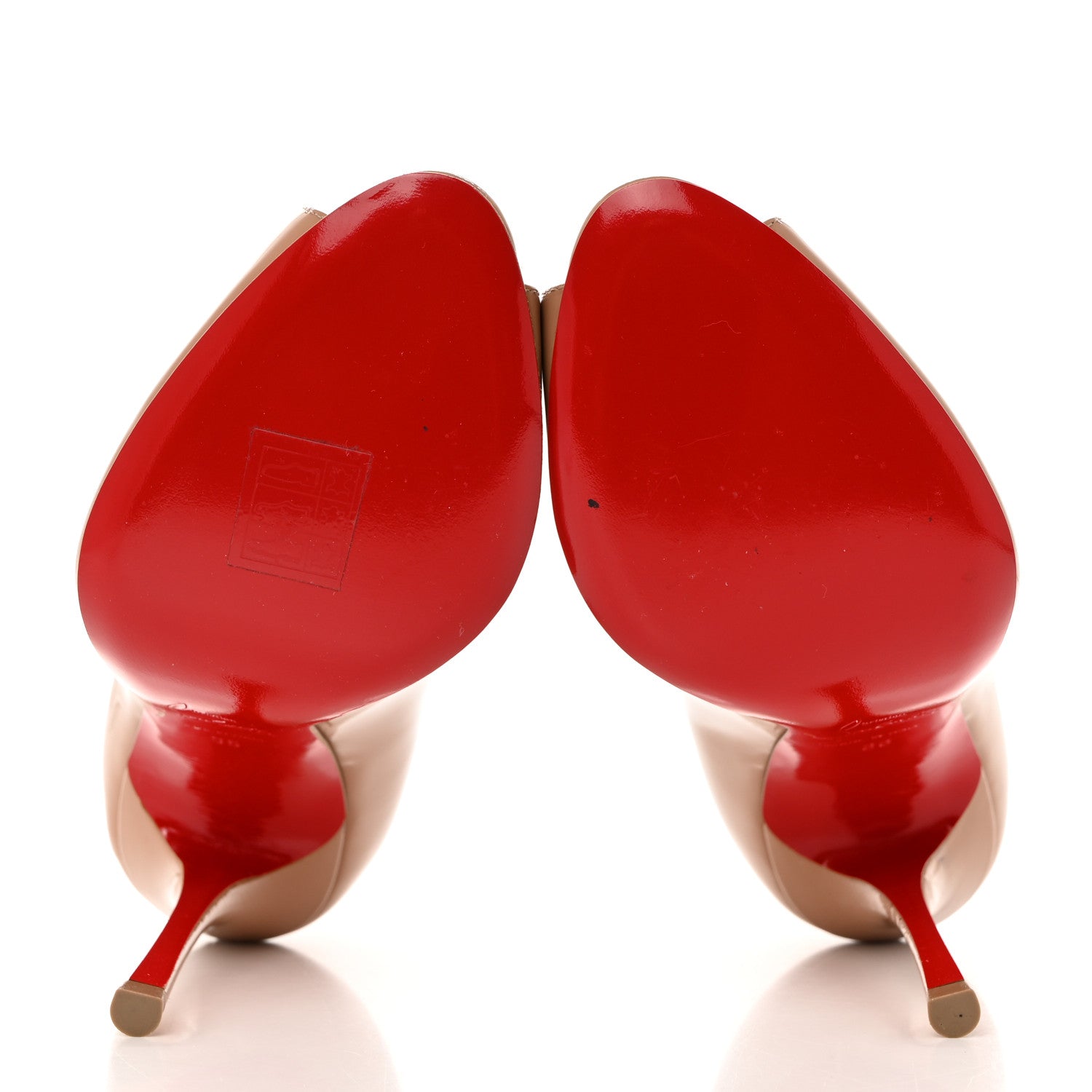 Christian Louboutin Patent Yootish 100 Pumps 36 Nude 5 of 8