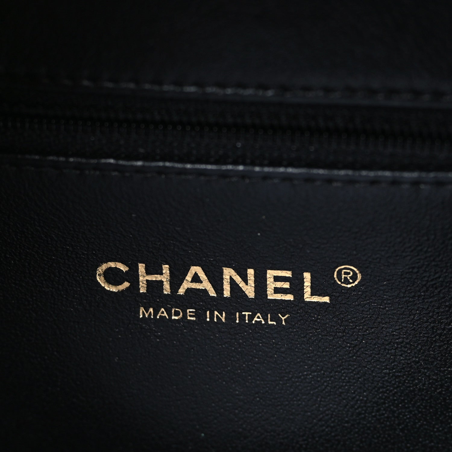 Chanel Caviar Quilted Medium CC Filigree Vanity Case Navy Black 6 of 10