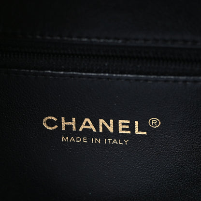 Chanel Caviar Quilted Medium CC Filigree Vanity Case Navy Black 6 of 10