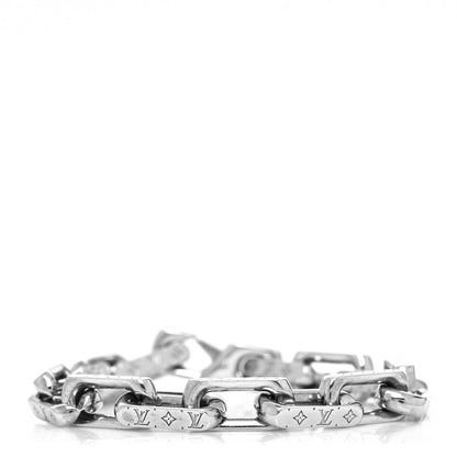 Louis Vuitton Monogram Chain Bracelet L Silver 1 of 3