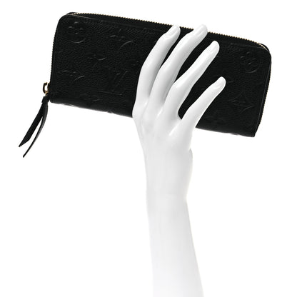 Louis Vuitton Empreinte Clemence Wallet Black 2 of 12