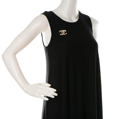 Chanel Crystal CC Brooch Light Gold 2 of 5