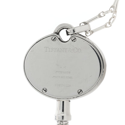 Tiffany Stainless Steel Key Pendant Necklace Watch 4 of 7